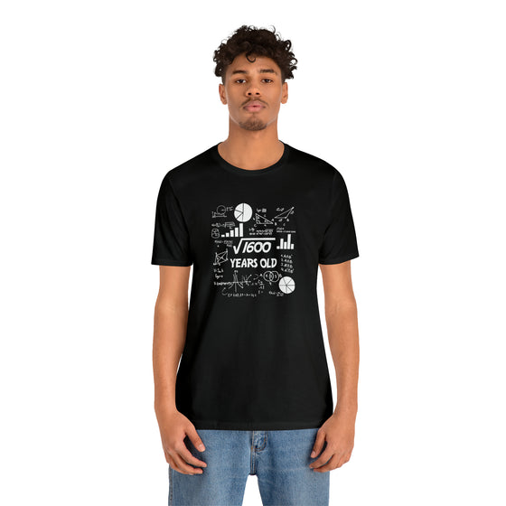 Square Root 1600 Years Old Short Sleeve Tee