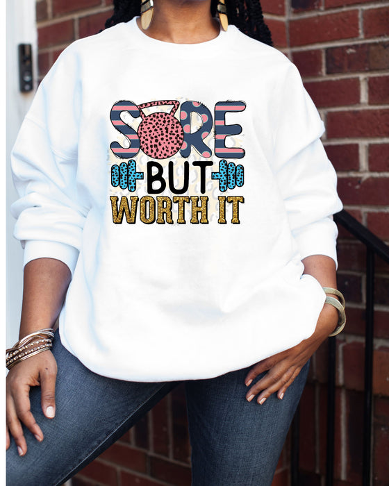 Sore But Worth It Crewneck Sweatshirt